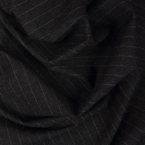 Classic Charcoal Grey Pinstripe Bloomsbury Square Dressmaking Fabric
