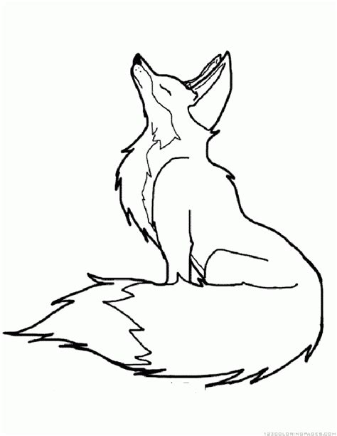 Foxs Coloring Pages Coloring Home