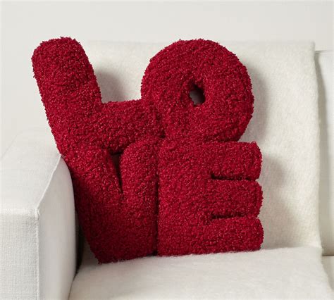 Love Letters Shaped Throw Pillow Pottery Barn