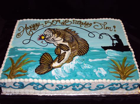 Fish Birthday Cake Images Its Caked On Birthday Cake Fishing Cakes