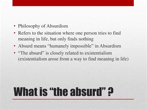 Ppt Absurdism Powerpoint Presentation Free Download Id2761931