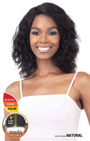 Saylor Nude Brazilian Natural 100 Human Hair Lace Front Wig Model Model