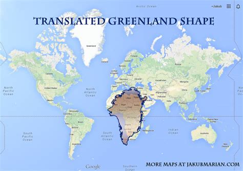 How Big Are Greenland And Russia In Comparison To Africa