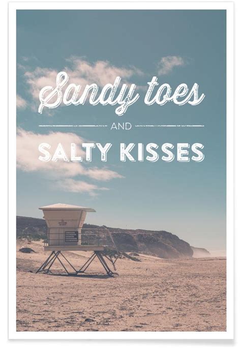 Sandy Toes And Salty Kisses Poster Juniqe