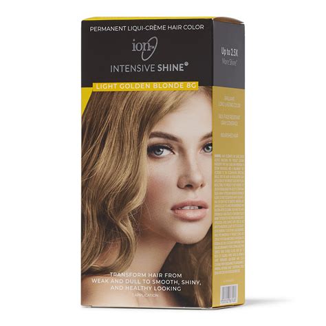 Ion Intensive Shine Hair Color Kit Light Golden Blonde 8g Hair Color Kit Sally Beauty
