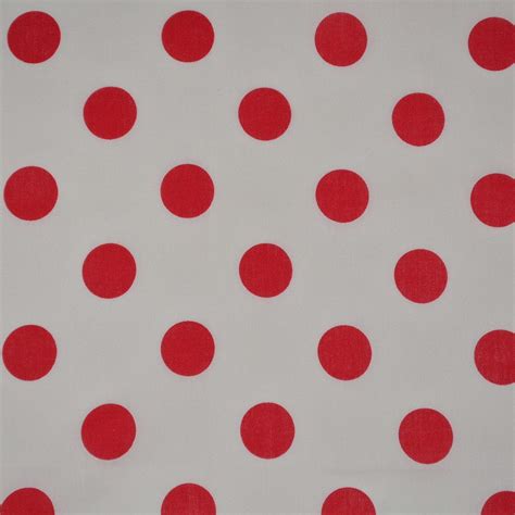 Vintage Red Polka Dot Fabric