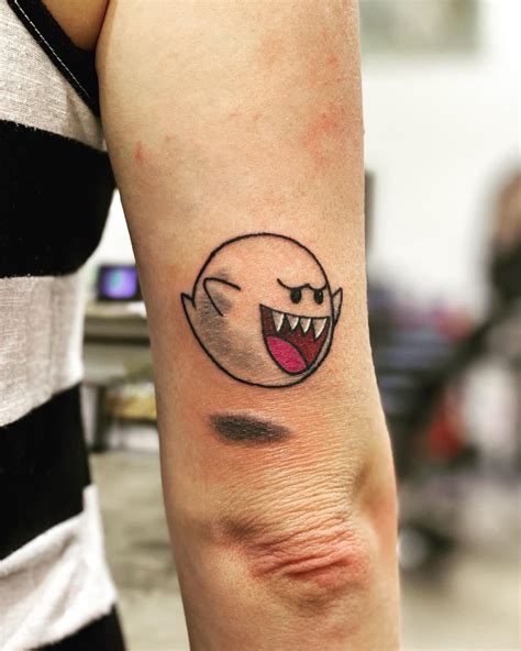 Finished This Boo Tattoo For A Friend Recently Thought You Guys Might Like It R Gaming
