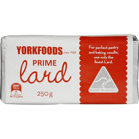Yorkfoods Lard 250g Woolworths