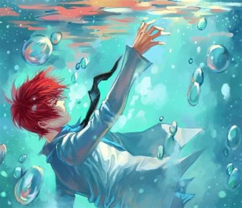 Nobody Is Going To Save Me Shirt Underwater Male Drowning Manga