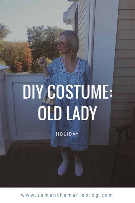 Costume Old Lady Diy Costume Old Lady In 2020 Old Lady Halloween