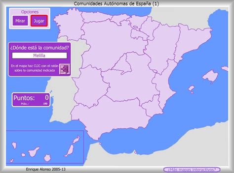 Mapa Interactivo De España Comunidades Autónomas ¿dónde Está Enrique