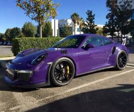 Porsche 991 Gt3 Rs Painted In Ultraviolet Purple Photo Taken By