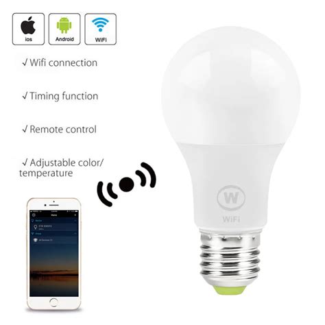 E27 Wifi Smart Led Light Bulbs 65w Lower Consumption Wake Up Walking