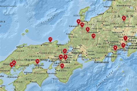 Map Of Japan With Tourist Attractions United States Map