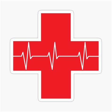 Red Cross Sticker By Dongila5 Redbubble