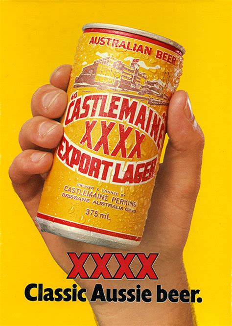 Xxxx Export Lager ‘classic Aussie Beer Poster Australian Beer Posters