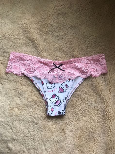 Sexy Underwear Made With Hello Kitty Fabric And Lace Etsy