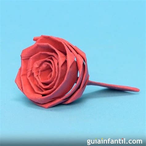 C Mo Hacer Una Rosa De Origami Manualidades Con Papel