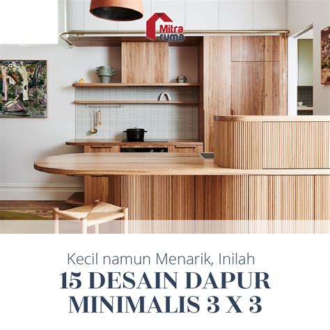 15 Desain Dapur Minimalis Modern 3x3 Mitraruma