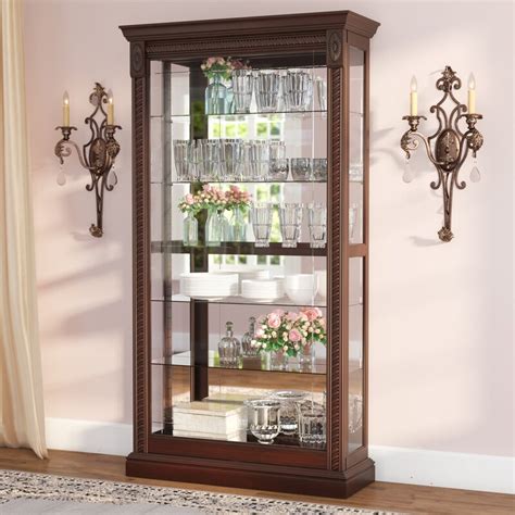 Dunstaffnage Lighted Curio Cabinet And Reviews Birch Lane