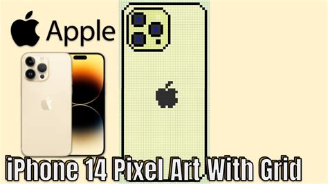 Iphone 14 Pro Max Pixel Art With Grid Youtube