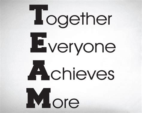 Team Together Everyone Achieves More Wall Decal 0176 Home Etsy