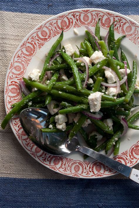 Green Bean Salad With Feta And Mint Green Beans Bean Recipes Green