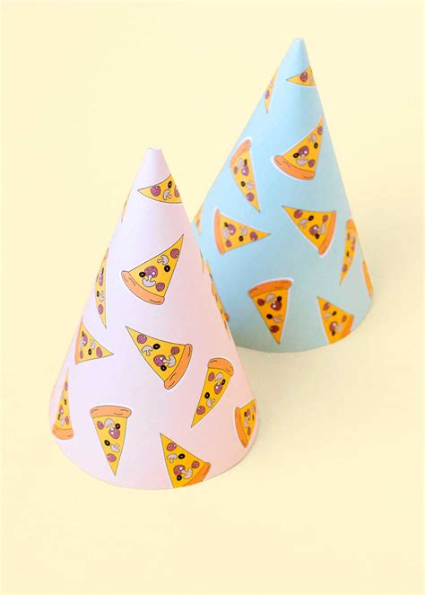 Newsletter Freebie Pizza Party Hats Make And Tell