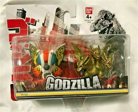 Godzilla Chibi King Ghidorah And Mothra Mini Figure 2 Pack Ban Dai