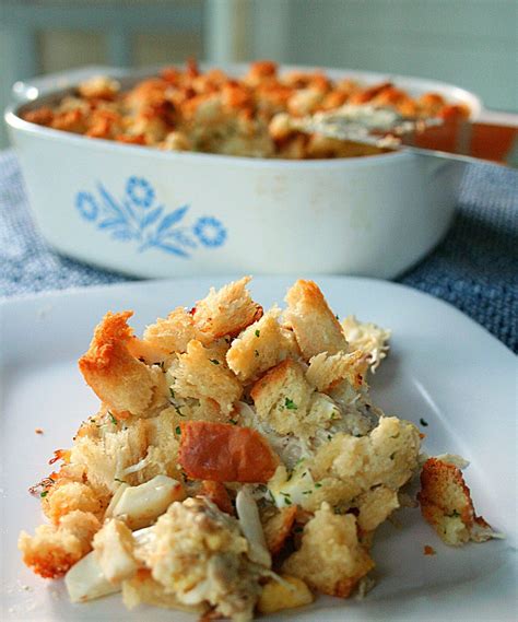 Bake a delicious seafood casserole with this recipe that incorporates crab meat, crawfish and shrimp. Grandma's Crab Casserole | Seafood casserole recipes, Crab ...