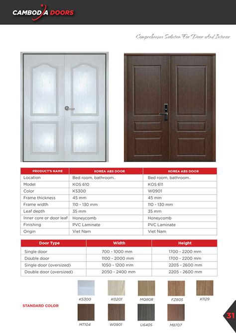 Catalogue 2023 2024 Cambodia Door Jsc