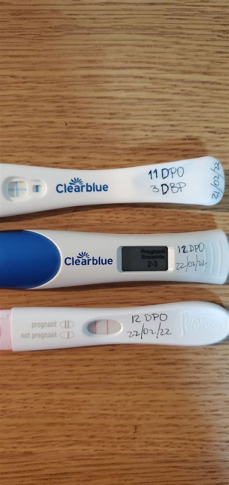 11 Dpo Clear Blue And 12 Dpo Clear Blue Digital And 1stresponse 6d