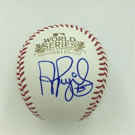 Mint Albert Pujols 5 Signed Official 2011 World Series Baseball Jsa
