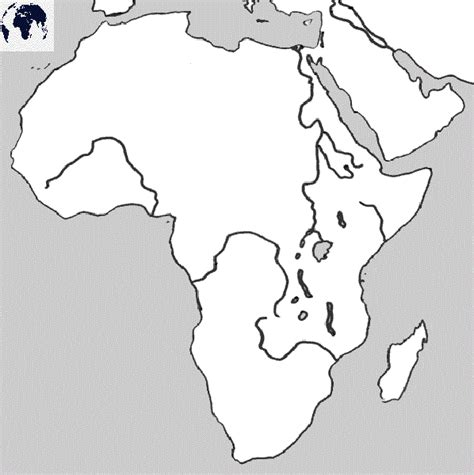 Blank Physical Map Of Africa