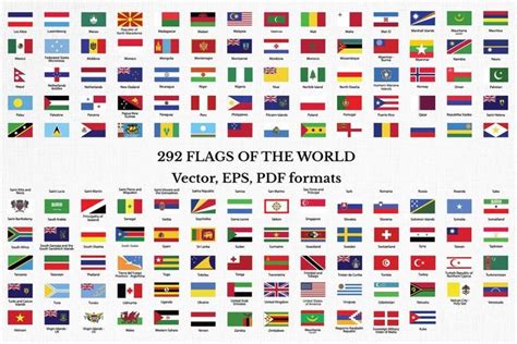 Flags Collection Of The World Clip Art All Countries And Etsy Clip