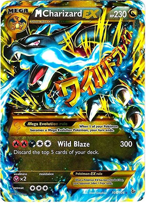 Pokemon Mega Charizard Ex Xy Flashfire Holo Amazon Es Hot Sex Picture