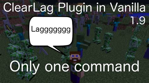 ClearLag Vanilla 1 9 Plugin One Command Block Server Management