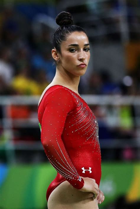 In Red Leotard Of Aly Raisman NUDE CelebrityNakeds Com