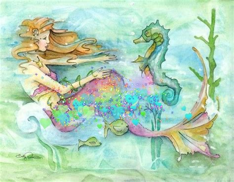Pin By Patty Hamilton On Watercolors Mermaid Art Mermaid Artwork