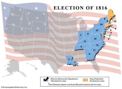 United States Presidential Election Of 1816 James Monroe And Rufus