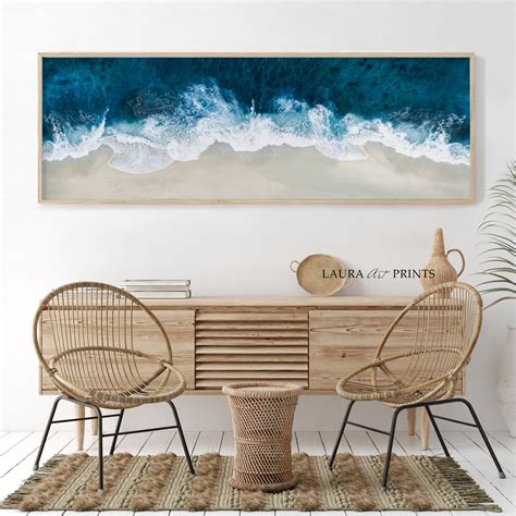 Panoramic Wall Art Ocean Wave Wall Art Ocean Waves Print Etsy