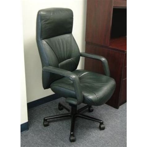Www.qualitychesterfields.com presents the construction of a high back chair in dark rust leather, from frame to showroom. Keilhauer Highbacked Conference Chair in Dark Teal Leather ...
