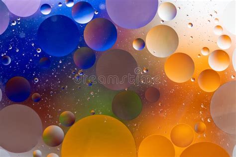 Abstract Colorful Backdrop With Oil Drops On Water Surface Abstract
