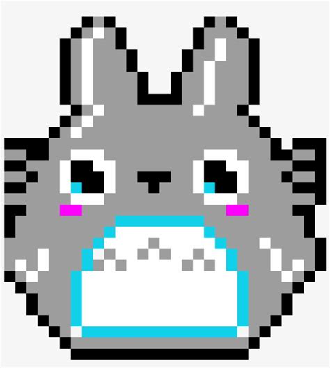 My Neighbour Totoro Pixel Art Totoro Free Transparent Png Download