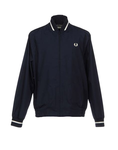 Lyst Fred Perry Jacket In Blue For Men