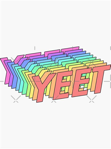 Yeet Sticker By Kxwee Redbubble