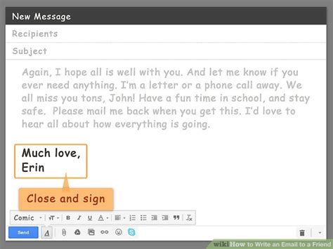 Thanks very much for your. How to Write an Email to a Friend - wikiHow