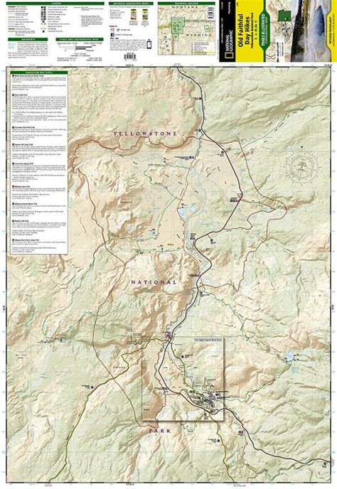 Old Faithful Day Hikes Yellowstone National Park Map