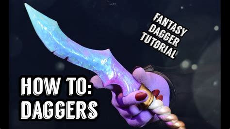 How To Make Fantasy Crystal Daggers Prop Dagger Tutorial Youtube