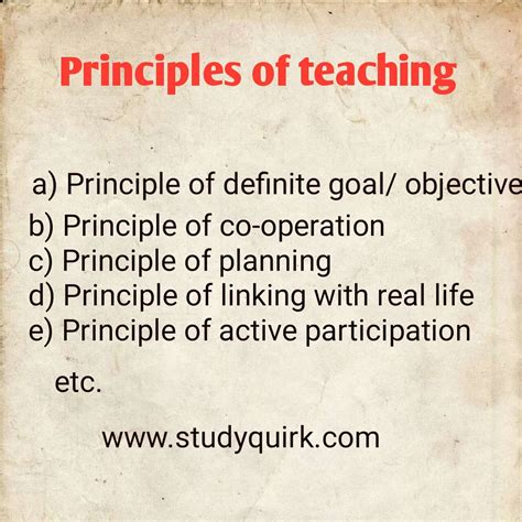 Principles Of Teaching And Learning Bed Notes Studyquirk